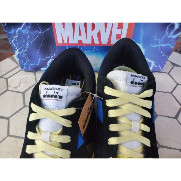 Diadora X Men 97 Magic Basket Low Storm Black Blue Marvel New w/Box Size 11.5 - Picture 5 of 11